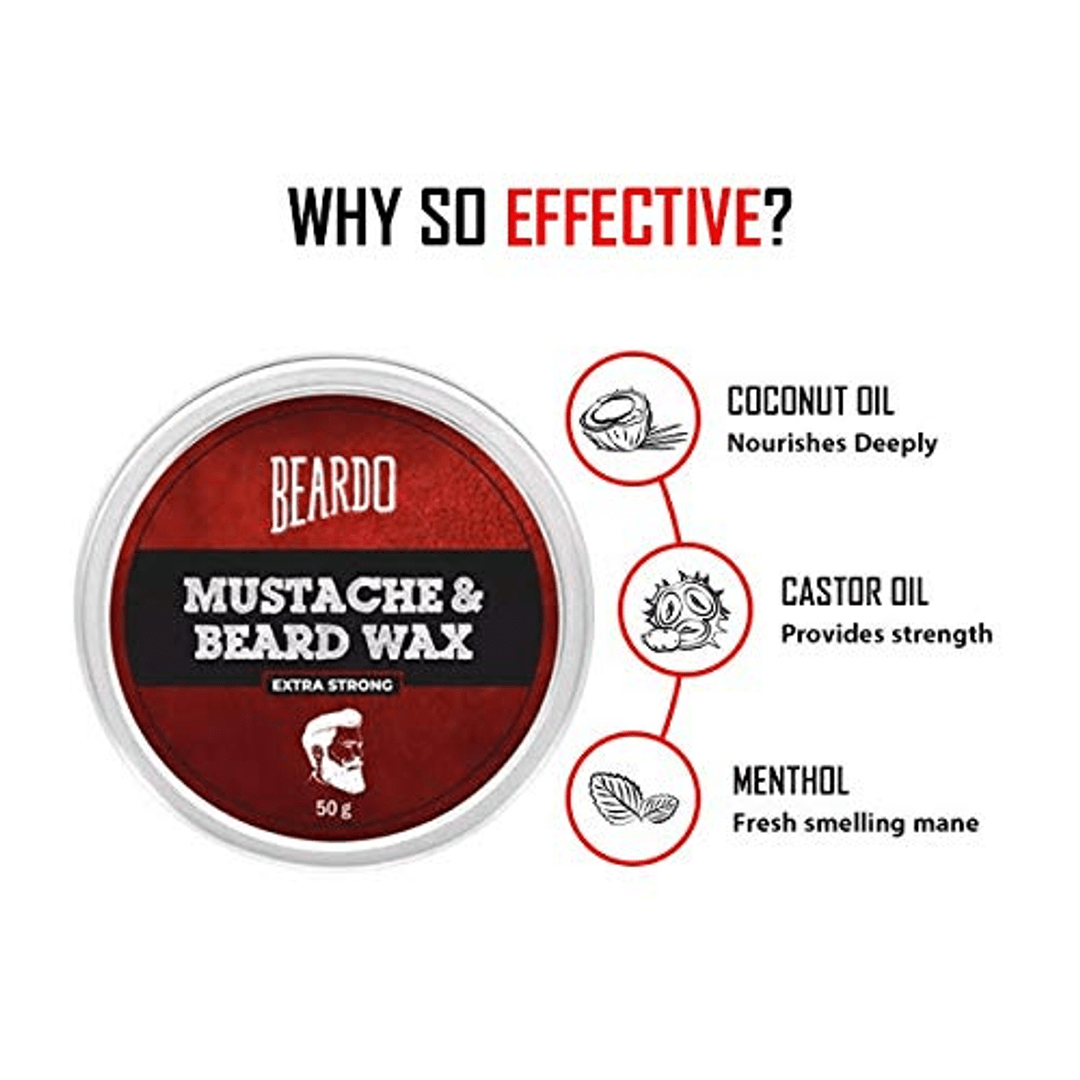 Buy Beardo Beard and Mustache WaxExtra Strong Online at Best Price